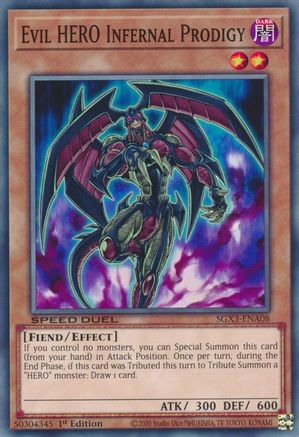 Evil HERO Infernal Prodigy [SGX3-ENA08] Common - Yu-Gi-Oh! - Card Brawlers | Quebec | Canada |