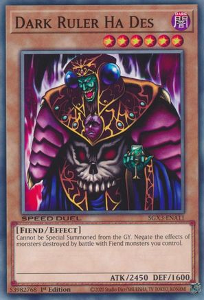 Dark Ruler Ha Des [SGX3-ENA11] Common - Yu-Gi-Oh! - Card Brawlers | Quebec | Canada |