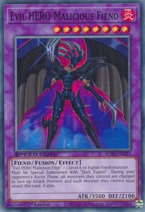Evil HERO Malicious Fiend [SGX3-ENA21] Common - Yu-Gi-Oh! - Card Brawlers | Quebec | Canada |