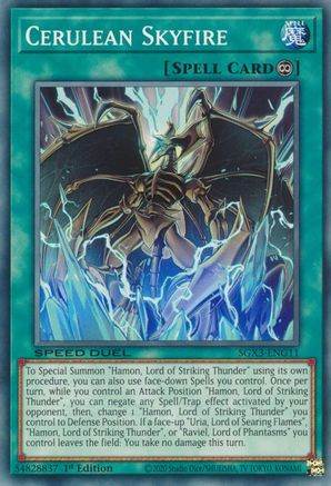 Cerulean Skyfire [SGX3-ENG11] Common - Yu-Gi-Oh! - Card Brawlers | Quebec | Canada |