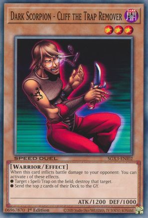 Dark Scorpion - Cliff the Trap Remover [SGX3-ENI02] Common - Yu-Gi-Oh! - Card Brawlers | Quebec | Canada |