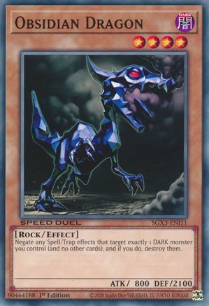 Obsidian Dragon [SGX3-ENI11] Common - Yu-Gi-Oh! - Card Brawlers | Quebec | Canada |