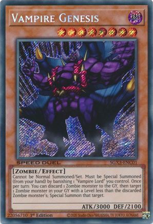 Vampire Genesis [SGX3-ENC01] Secret Rare - Yu-Gi-Oh! - Card Brawlers | Quebec | Canada |