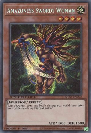 Amazoness Swords Woman [SGX3-END02] Secret Rare - Yu-Gi-Oh! - Card Brawlers | Quebec | Canada |