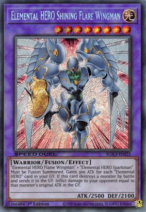 Elemental HERO Shining Flare Wingman [SGX3-ENI25] Secret Rare - Yu-Gi-Oh! - Card Brawlers | Quebec | Canada |