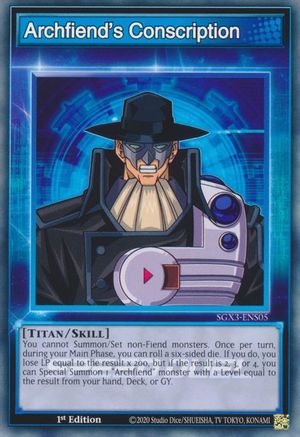 Archfiend's Conscription [SGX3-ENS05] Common - Yu-Gi-Oh! - Card Brawlers | Quebec | Canada |