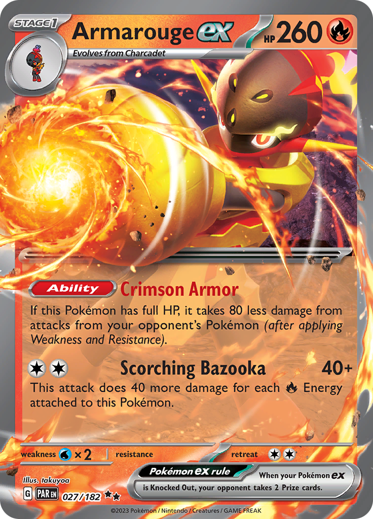 Armarouge ex (027/182) [Scarlet & Violet: Paradox Rift] - Pokémon - Card Brawlers | Quebec | Canada |
