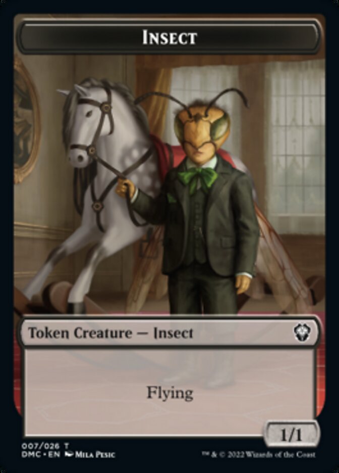 Phyrexian // Insect Double-Sided Token [Dominaria United Tokens] - Magic: The Gathering - Card Brawlers | Quebec | Canada |