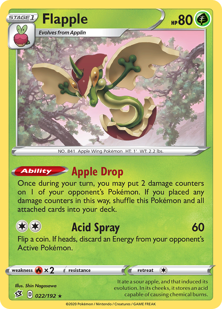 Flapple (022/192) [Sword & Shield: Rebel Clash] - Pokémon - Card Brawlers | Quebec | Canada |