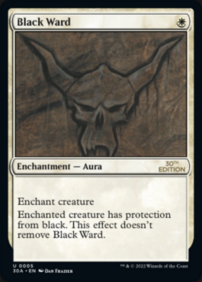 Black Ward [30th Anniversary Edition] - Magic: The Gathering - Card Brawlers | Quebec | Canada |