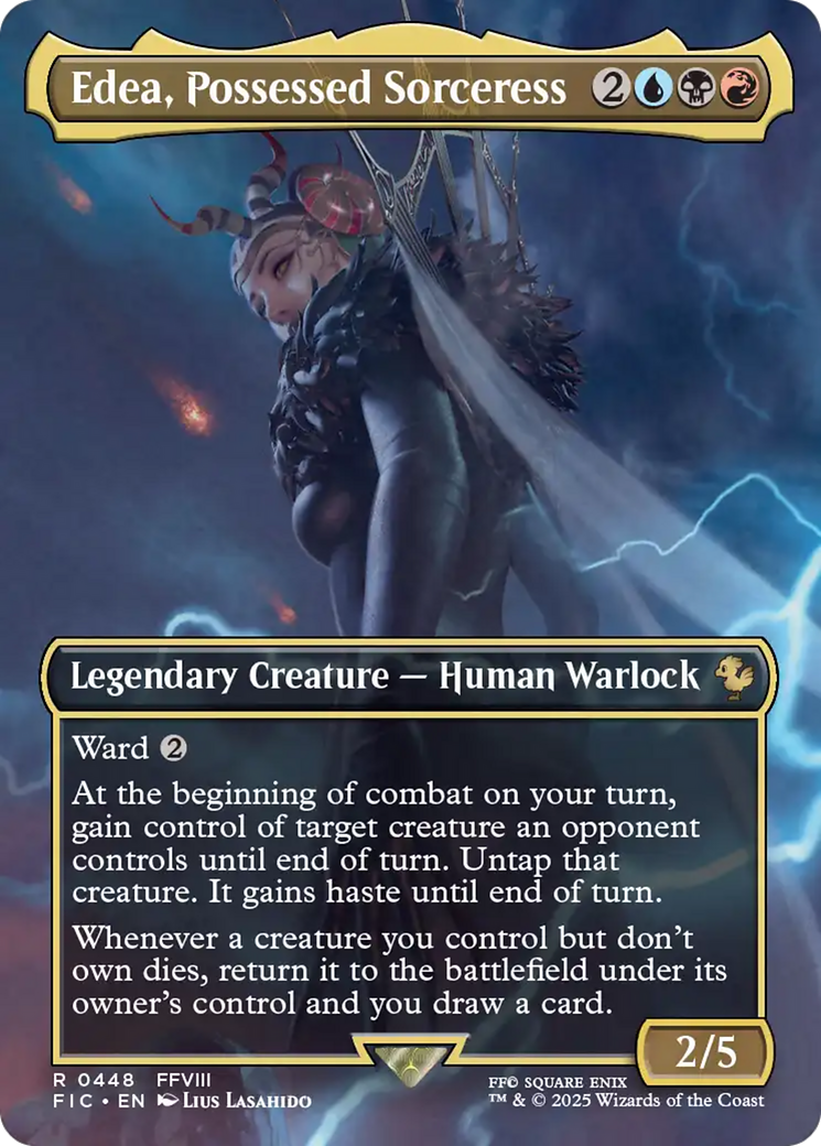Edea, Possessed Sorceress (Borderless) [FINAL FANTASY Commander] - Magic: The Gathering - Card Brawlers | Quebec | Canada |