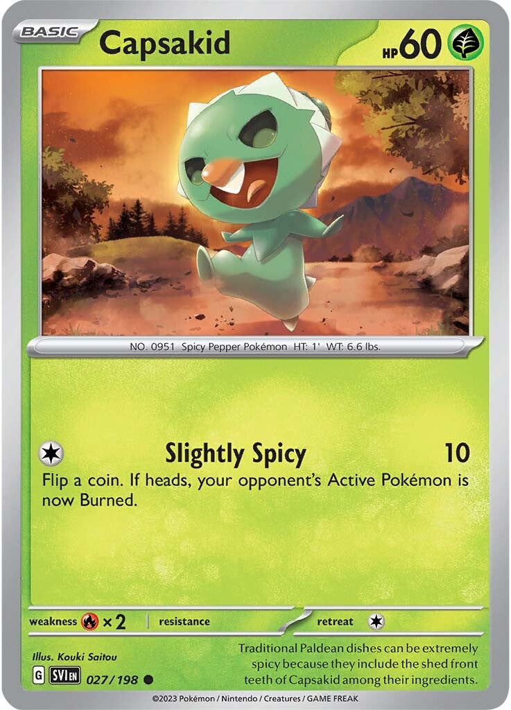 Capsakid (027/198) [Scarlet & Violet: Base Set] - Pokémon - Card Brawlers | Quebec | Canada |