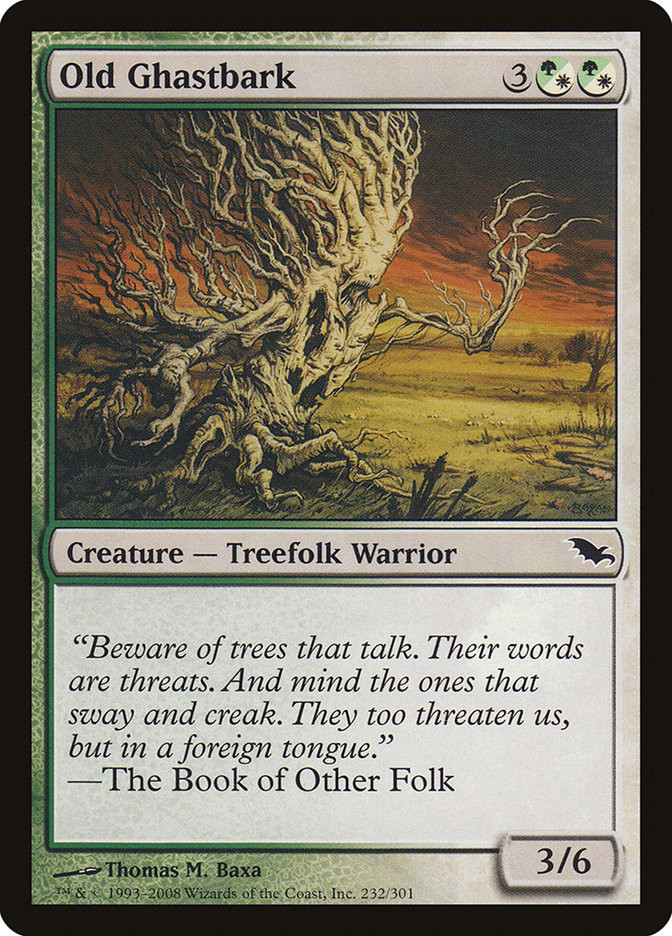 Old Ghastbark [Shadowmoor] - Magic: The Gathering - Card Brawlers | Quebec | Canada |