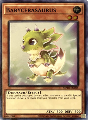 Babycerasaurus [OP18-EN005] Super Rare - Yu-Gi-Oh! - Card Brawlers | Quebec | Canada |