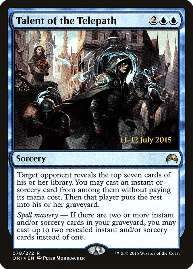 Talent of the Telepath [Magic Origins Prerelease Promos] - Magic: The Gathering - Card Brawlers | Quebec | Canada |