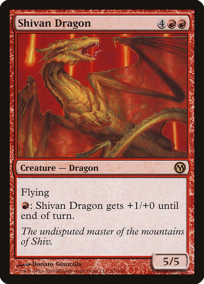 Shivan Dragon [Duels of the Planeswalkers] - Magic: The Gathering - Card Brawlers | Quebec | Canada |