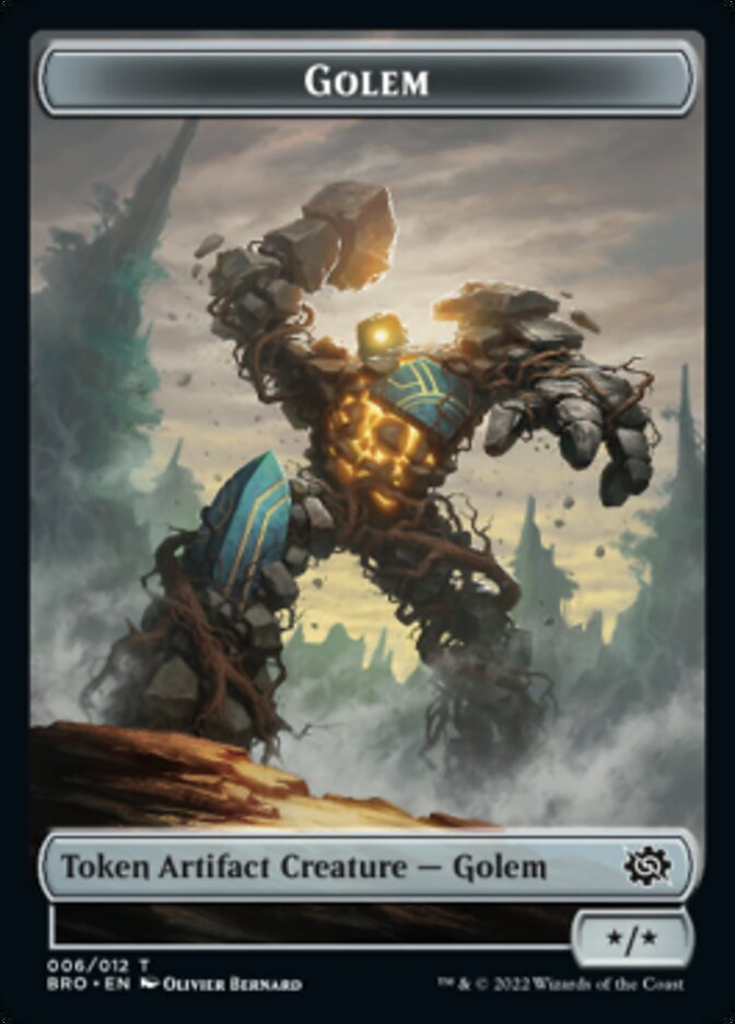 Golem Token [The Brothers' War Tokens] - Magic: The Gathering - Card Brawlers | Quebec | Canada |