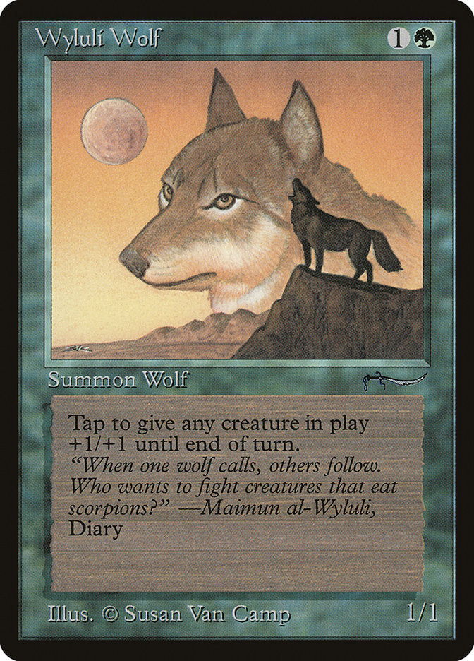 Wyluli Wolf (Light Mana Cost) [Arabian Nights] - Magic: The Gathering - Card Brawlers | Quebec | Canada |