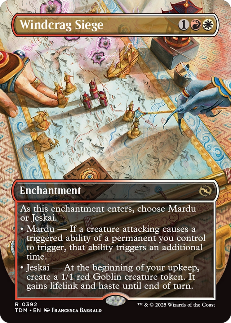 Windcrag Siege (Borderless) [Tarkir: Dragonstorm] - Magic: The Gathering - Card Brawlers | Quebec | Canada |