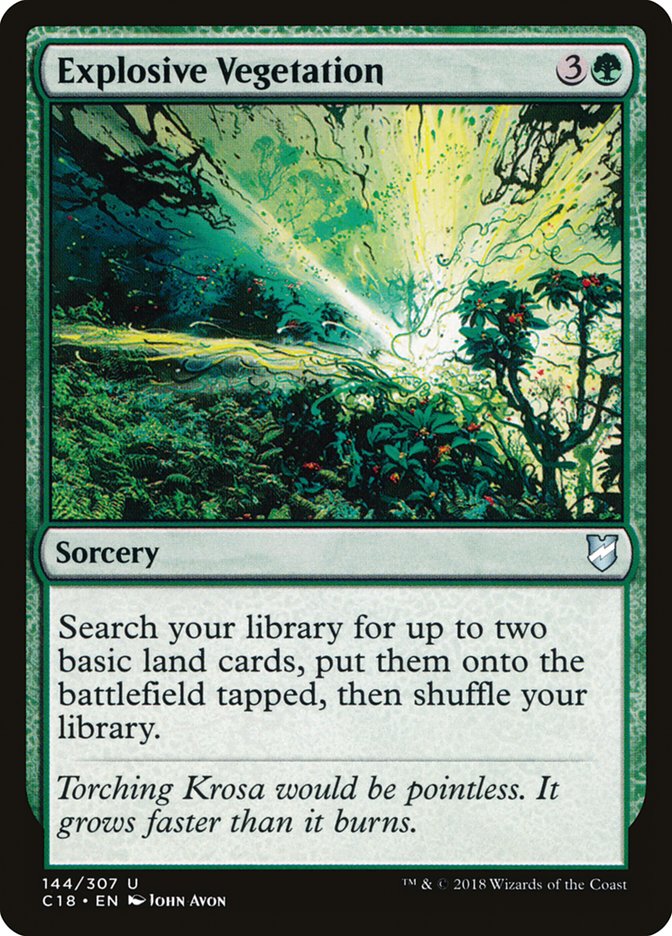 Explosive Vegetation [Commander 2018] - Magic: The Gathering - Card Brawlers | Quebec | Canada |