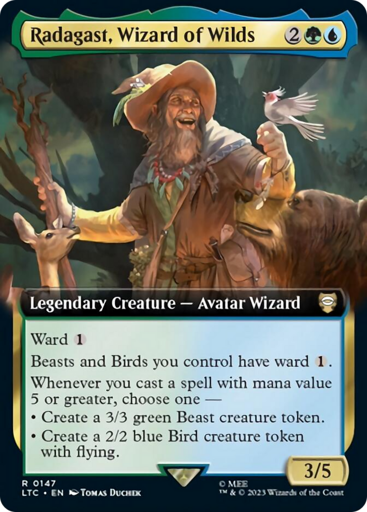 Radagast, Wizard of Wilds (Extended Art) [The Lord of the Rings: Tales of Middle-Earth Commander] - Magic: The Gathering - Card Brawlers | Quebec | Canada |