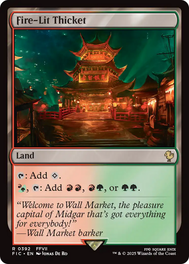 Fire-Lit Thicket [FINAL FANTASY Commander] - Magic: The Gathering - Card Brawlers | Quebec | Canada |