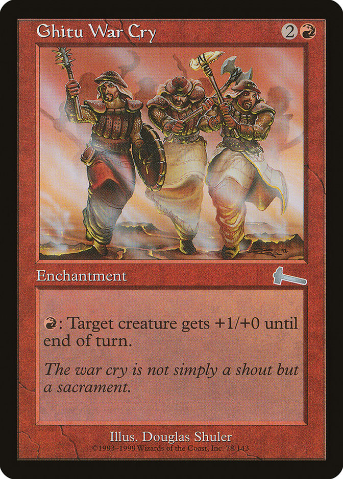 Ghitu War Cry [Urza's Legacy] - Magic: The Gathering - Card Brawlers | Quebec | Canada |