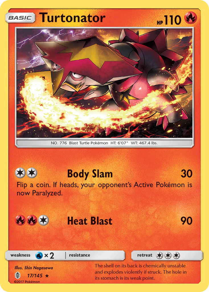 Turtonator (17/145) [Sun & Moon: Guardians Rising] - Pokémon - Card Brawlers | Quebec | Canada |
