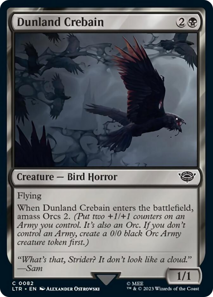 Dunland Crebain [The Lord of the Rings: Tales of Middle-Earth] - Magic: The Gathering - Card Brawlers | Quebec | Canada |