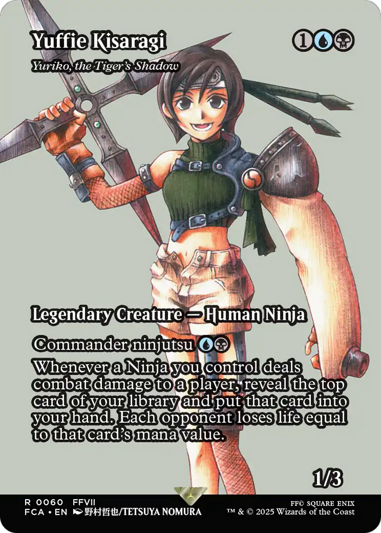 Yuffie Kisaragi - Yuriko, the Tiger's Shadow (Showcase) [FINAL FANTASY : Through the Ages] - Magic: The Gathering - Card Brawlers | Quebec | Canada |