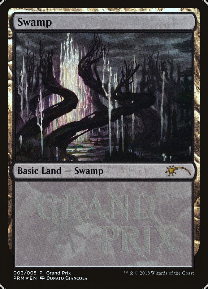 Swamp (2018c) [Grand Prix Promos] - Magic: The Gathering - Card Brawlers | Quebec | Canada |