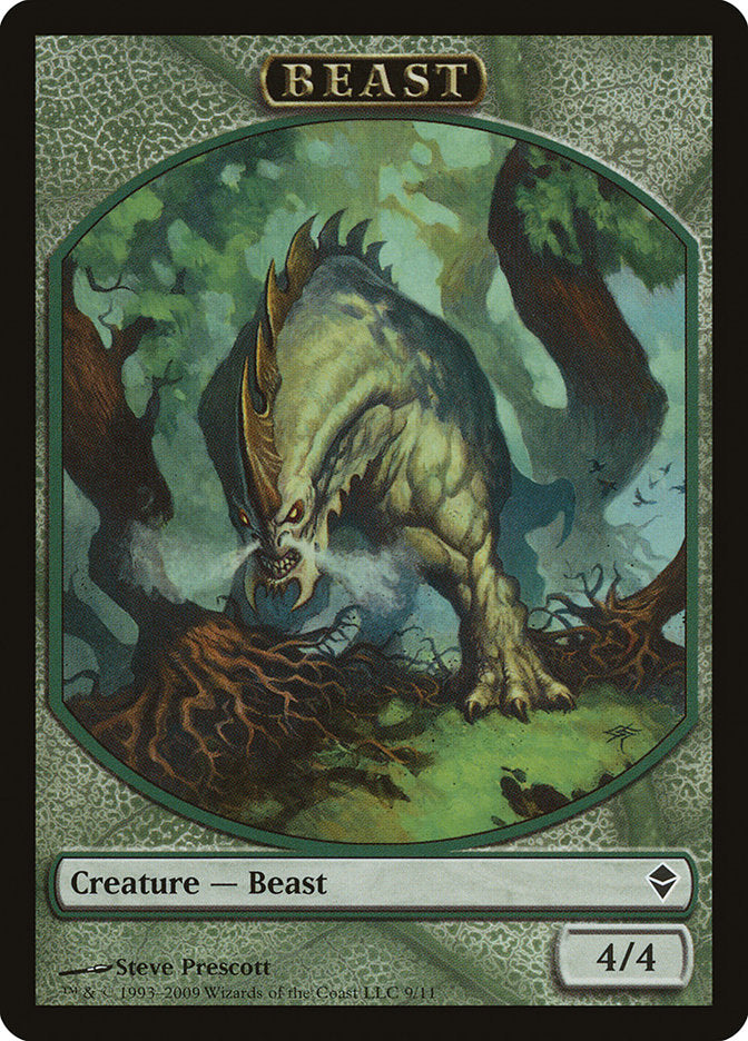 Beast Token [Zendikar Tokens] - Magic: The Gathering - Card Brawlers | Quebec | Canada |
