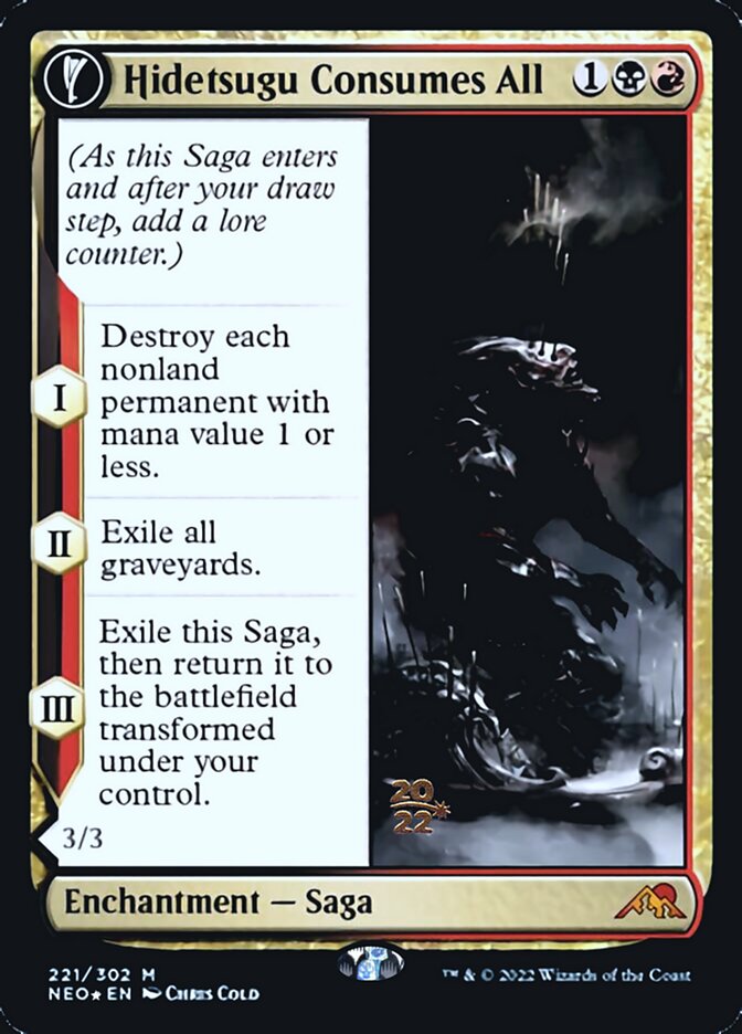 Hidetsugu Consumes All // Vessel of the All-Consuming [Kamigawa: Neon Dynasty Prerelease Promos] - Magic: The Gathering - Card Brawlers | Quebec | Canada |