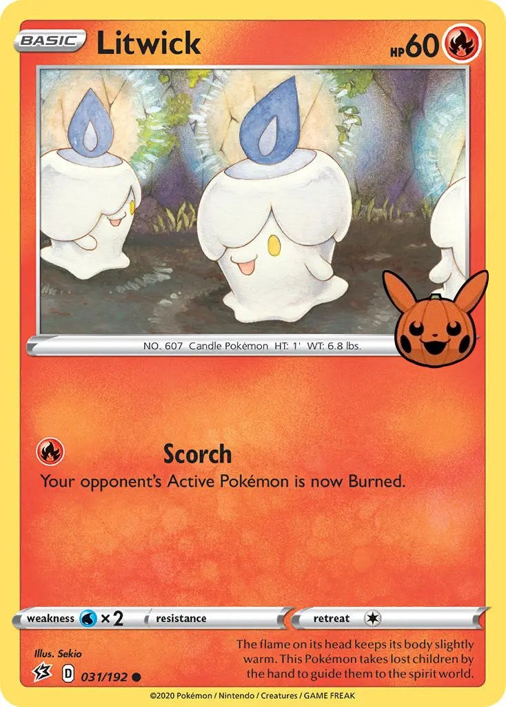 Litwick (031/192) [Trick or Trade] - Pokémon - Card Brawlers | Quebec | Canada |