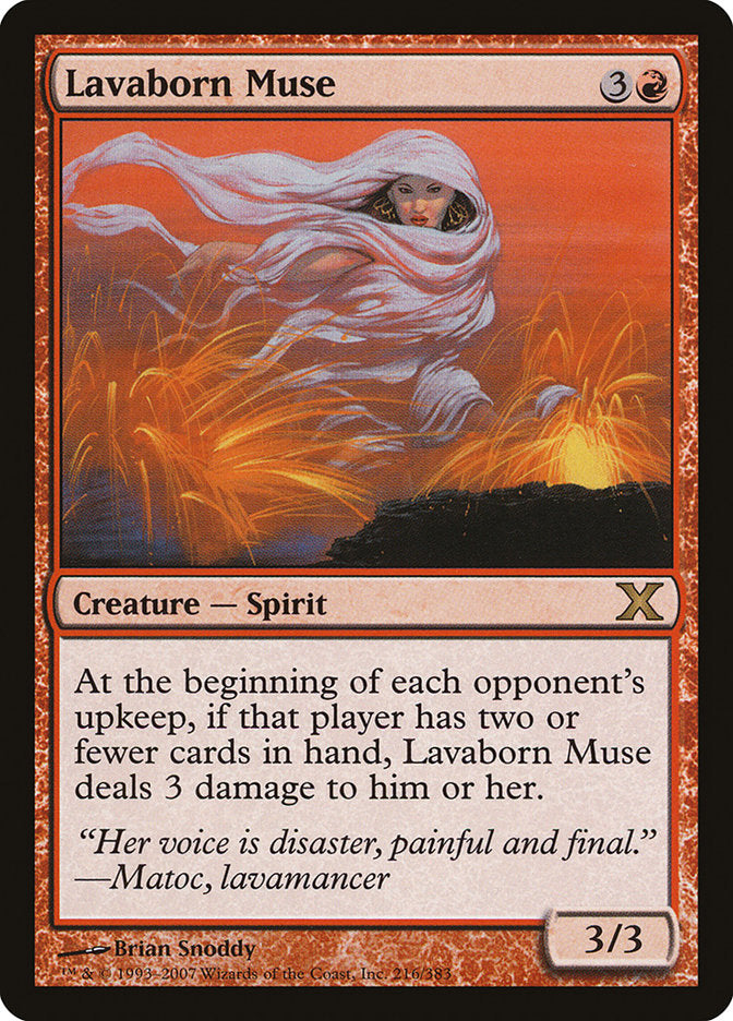 Lavaborn Muse [Tenth Edition] - Magic: The Gathering - Card Brawlers | Quebec | Canada |