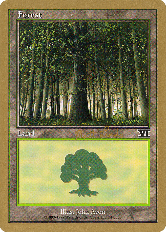 Forest (ml349) (Matt Linde) [World Championship Decks 1999] - Magic: The Gathering - Card Brawlers | Quebec | Canada |