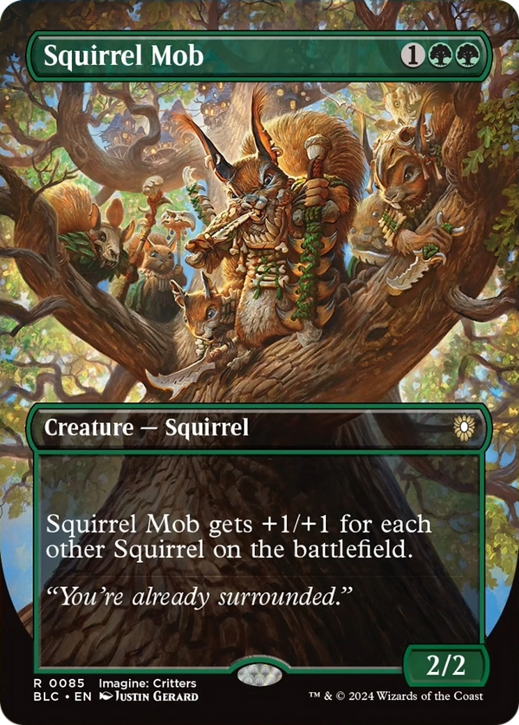 Squirrel Mob (Borderless) [Bloomburrow Commander] - Magic: The Gathering - Card Brawlers | Quebec | Canada |