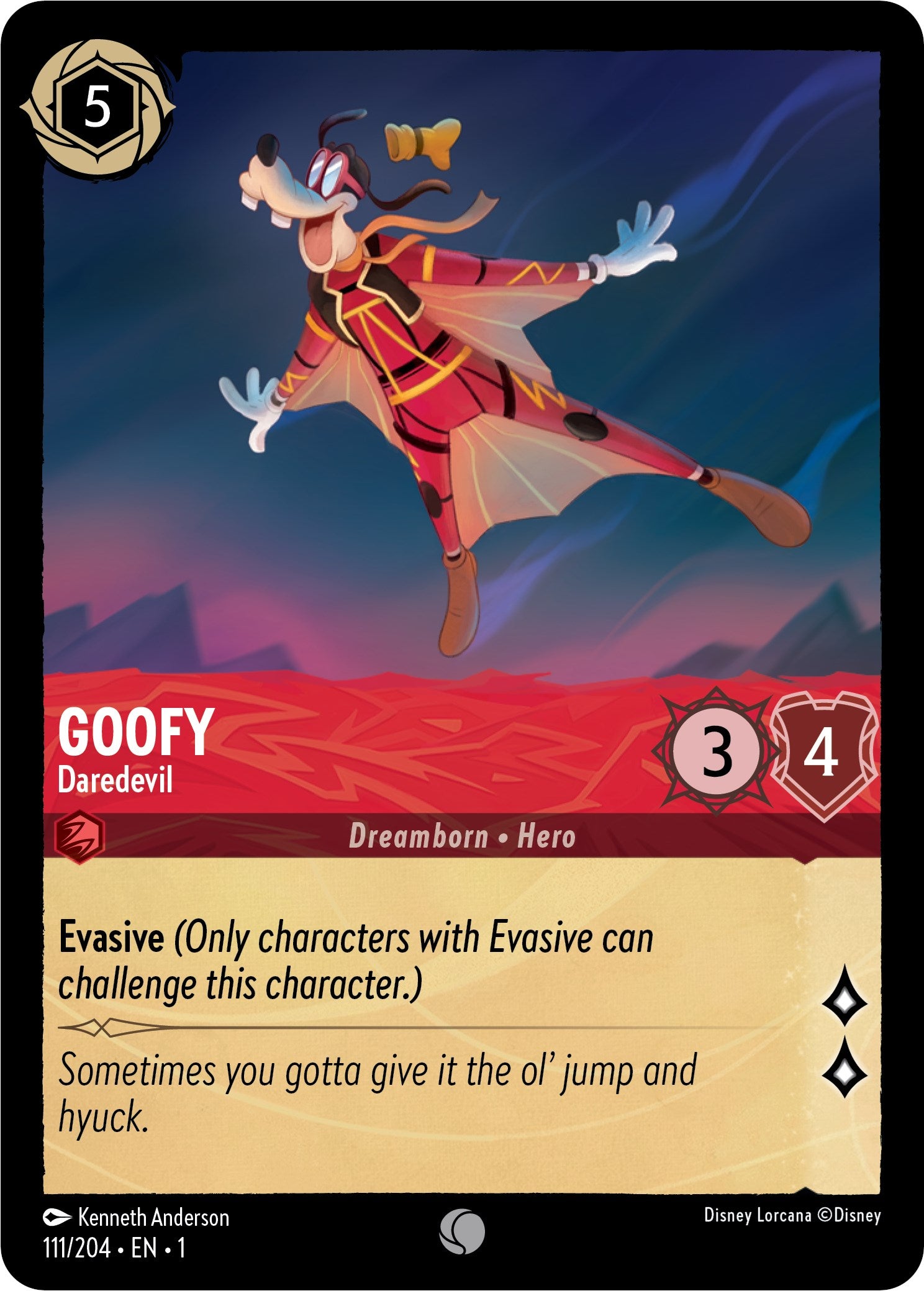 Goofy - Daredevil (111/204) [The First Chapter] - Disney - Card Brawlers | Quebec | Canada |
