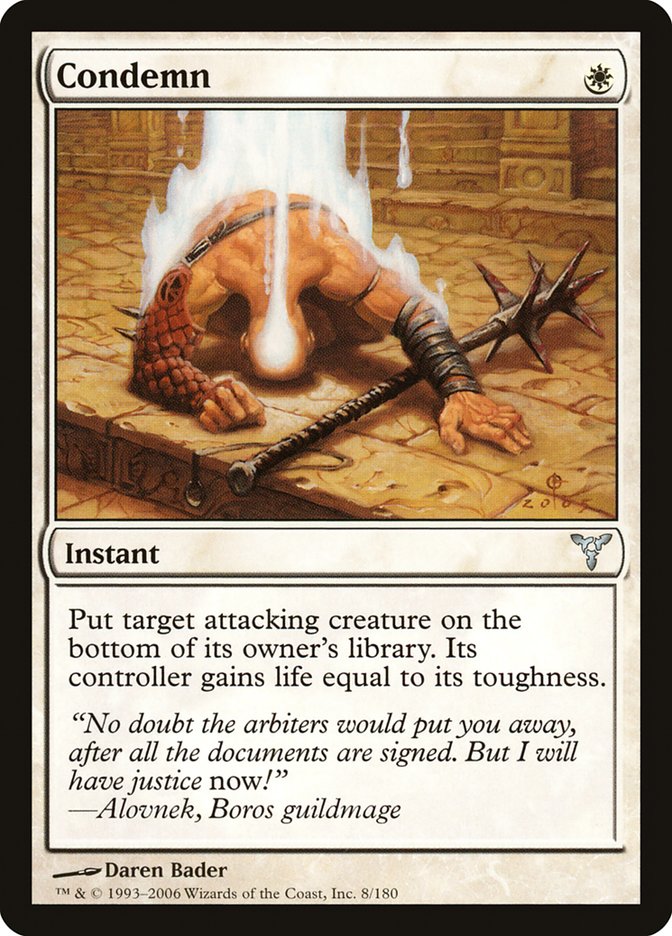 Condemn [Dissension] - Magic: The Gathering - Card Brawlers | Quebec | Canada |