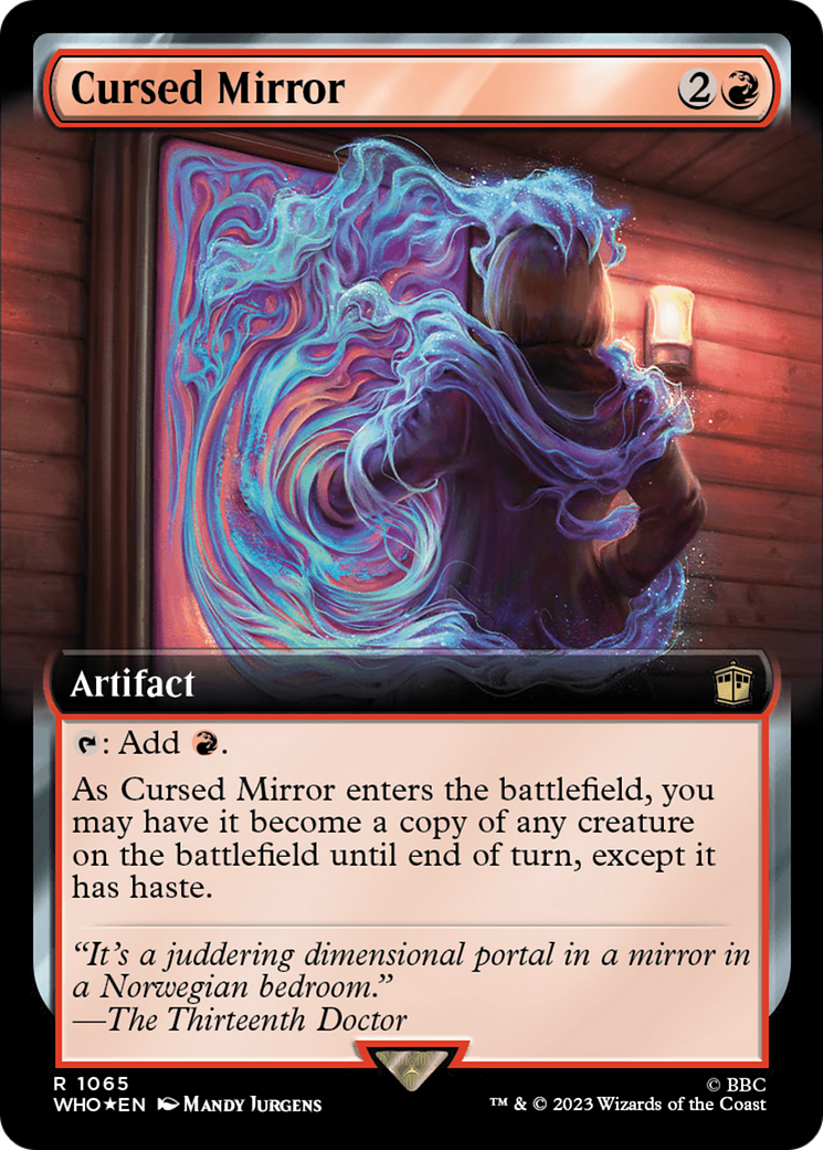Cursed Mirror (Extended Art) (Surge Foil) [Doctor Who] - Magic: The Gathering - Card Brawlers | Quebec | Canada |