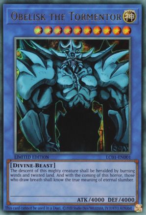 Obelisk the Tormentor (25th Anniversary) [LC01-EN001] Ultra Rare - Yu-Gi-Oh! - Card Brawlers | Quebec | Canada |