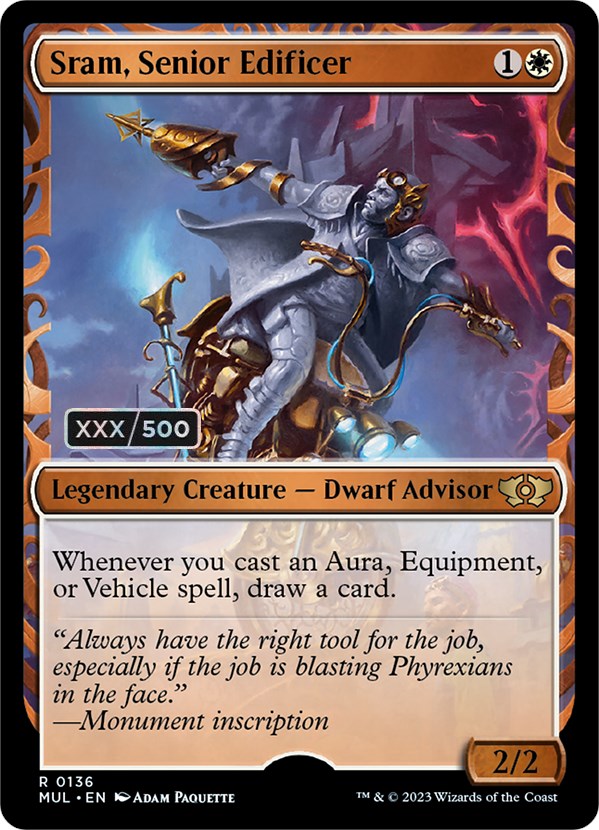 Sram, Senior Edificer (Serialized) [Multiverse Legends] - Magic: The Gathering - Card Brawlers | Quebec | Canada |