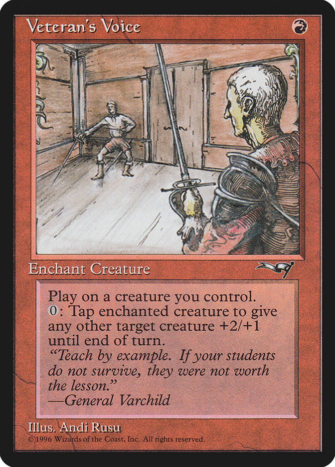 Veteran's Voice (Double Doors) [Alliances] - Magic: The Gathering - Card Brawlers | Quebec | Canada |
