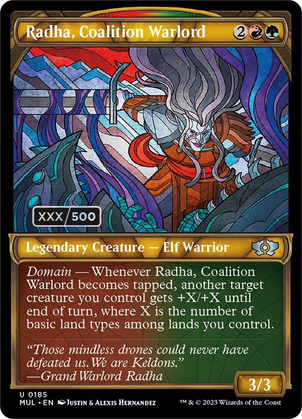 Radha, Coalition Warlord (Serialized) [Multiverse Legends] - Magic: The Gathering - Card Brawlers | Quebec | Canada |