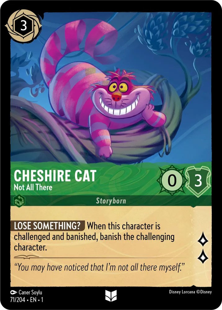 Cheshire Cat - Not All There (71/204) [The First Chapter] - Disney - Card Brawlers | Quebec | Canada |