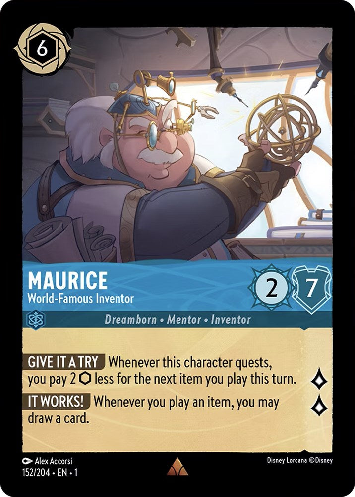 Maurice - World-Famous Inventor (152/204) [The First Chapter] - Disney - Card Brawlers | Quebec | Canada |
