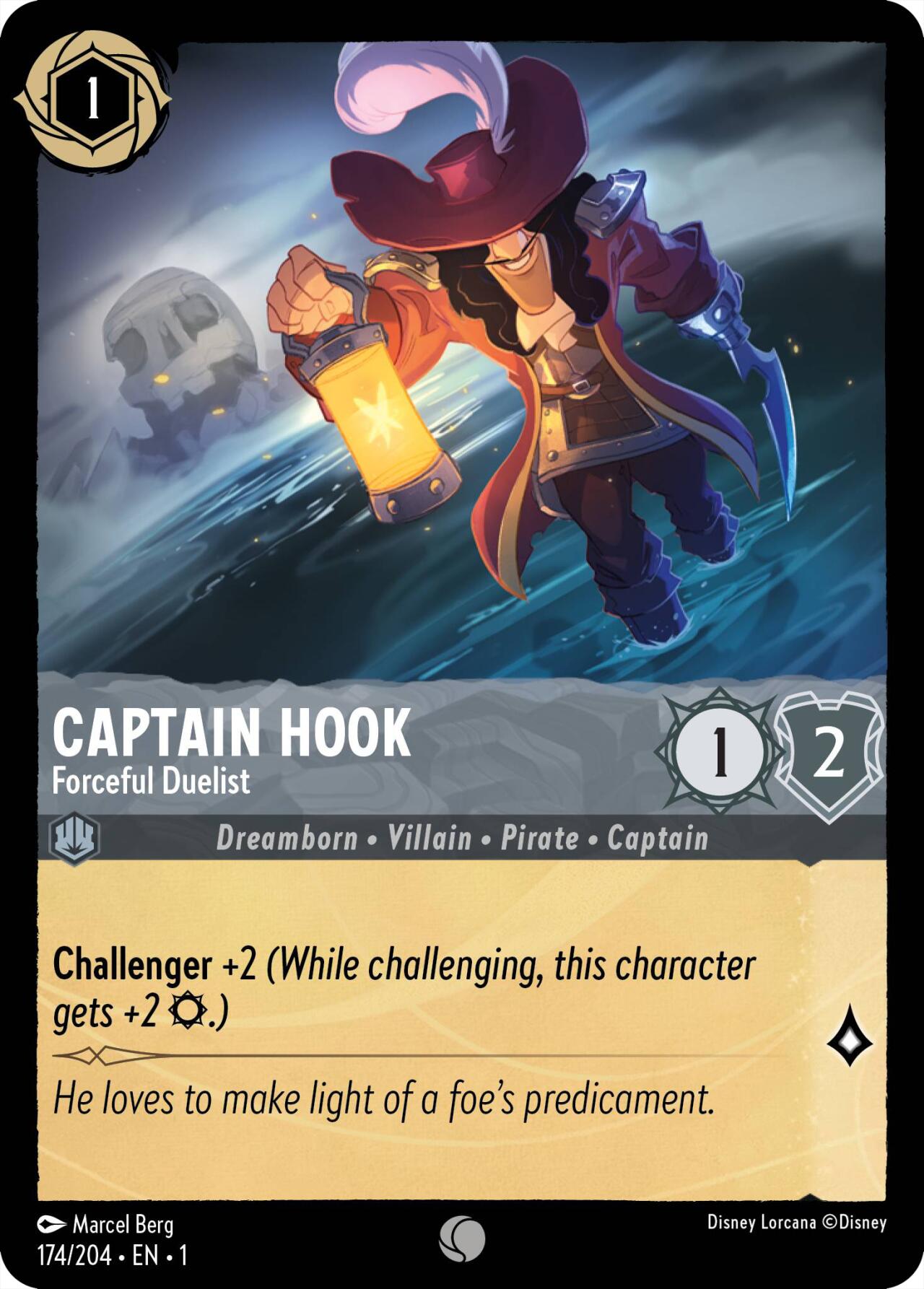 Captain Hook - Forceful Duelist (174/204) [The First Chapter] - Disney - Card Brawlers | Quebec | Canada |