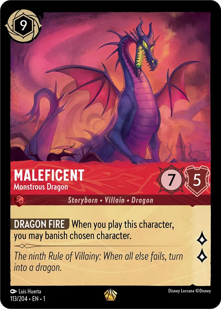 Maleficent - Monstrous Dragon (113/204) [The First Chapter] - Disney - Card Brawlers | Quebec | Canada |