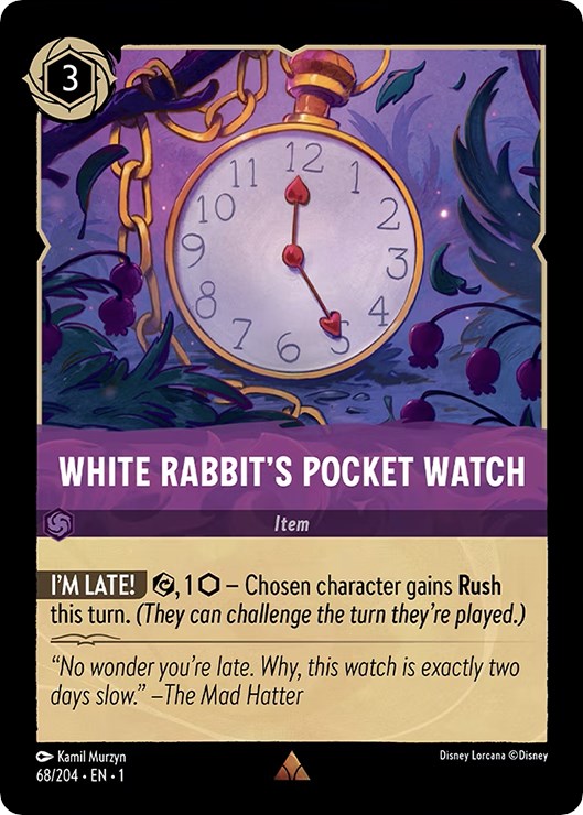 White Rabbit's Pocket Watch (68/204) [The First Chapter] - Disney - Card Brawlers | Quebec | Canada |