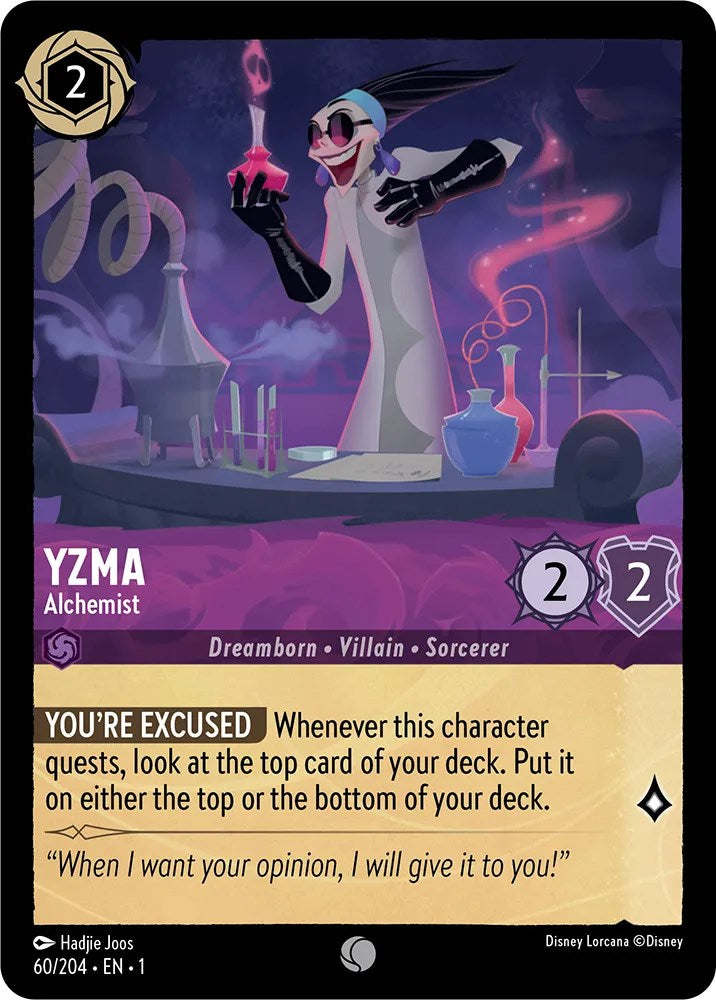 Yzma - Alchemist (60/204) [The First Chapter] - Disney - Card Brawlers | Quebec | Canada |